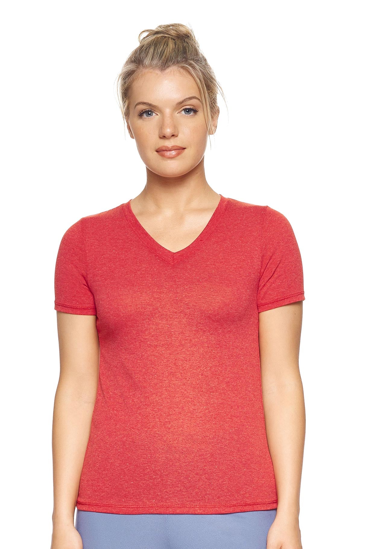 Performance Heather V-Neck Tee