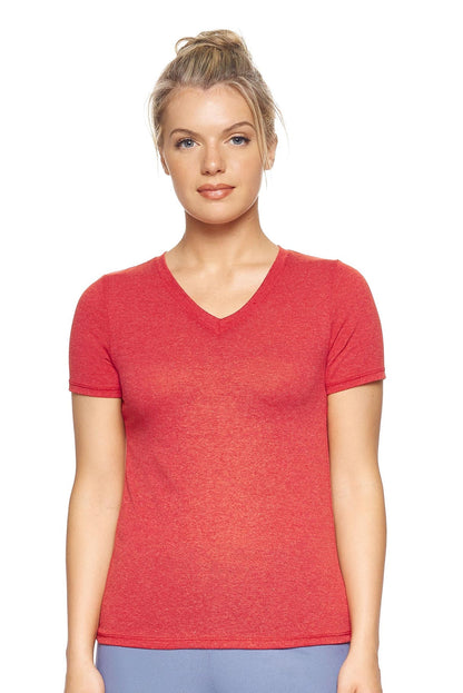 Performance Heather V-Neck Tee