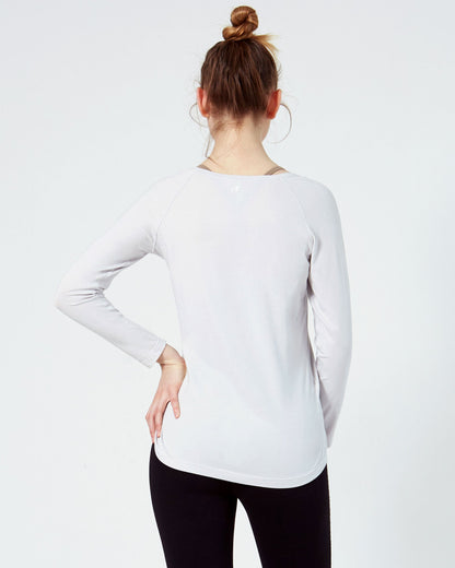 Rebody Essentials Scooped Long Sleeve Top