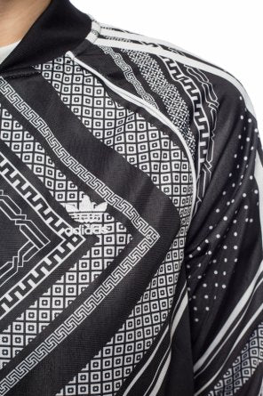 Adidas Originals black patterned track top