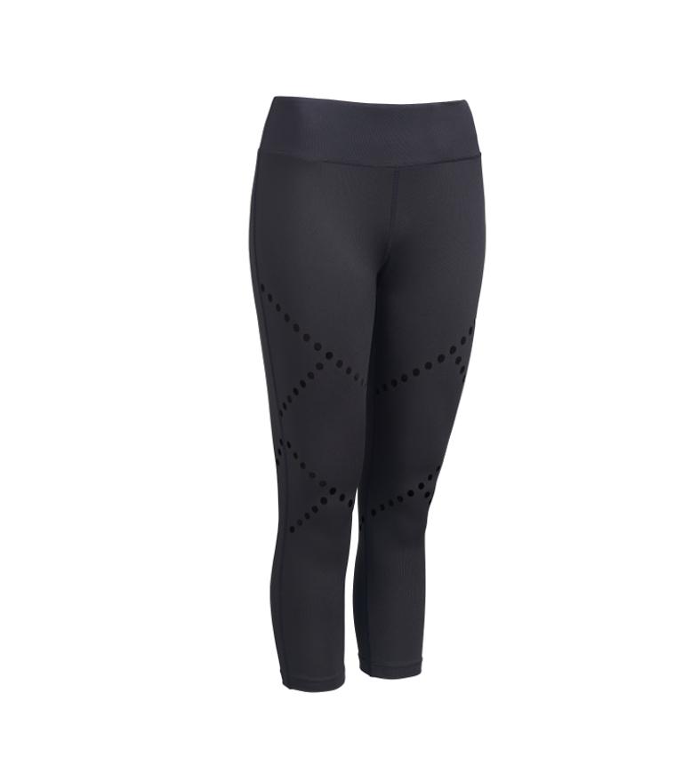 Mid-Rise Diamond Laser Cut Capri Leggings