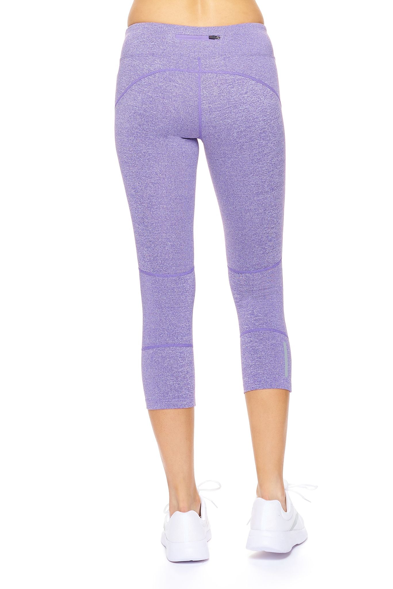 Mid-Rise Zip Pocket Capri Leggings