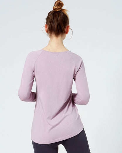 Rebody Essentials Scooped Long Sleeve Top