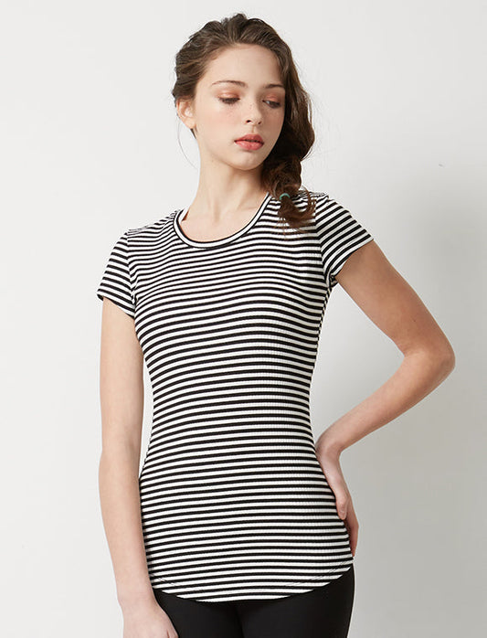 Rib Stripe Tee