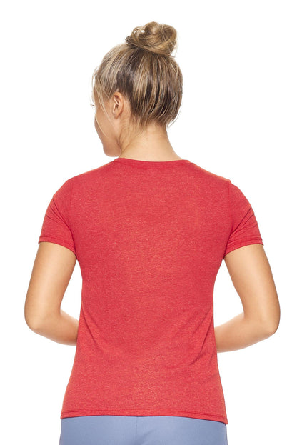 Performance Heather V-Neck Tee