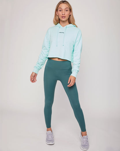 Rebody French Terry Crop Hoody - Smooth Mint *Sustainable