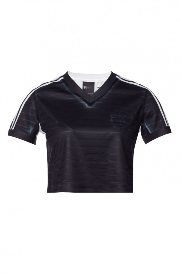 Adidas Originals x Alexander Wang Black Striped T-shirt