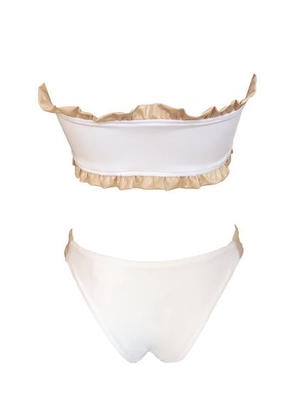 Lexy Bandeau Top & Classic Bottom - White