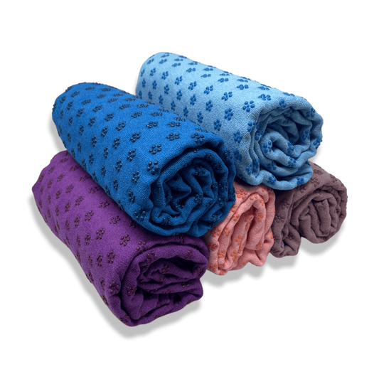 Premium Absorption Hot Yoga Mat Towel With Slip-Resistant Grip Dots