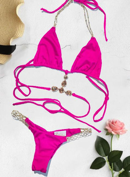 June Triangle Top & Tango Bottom - Pink