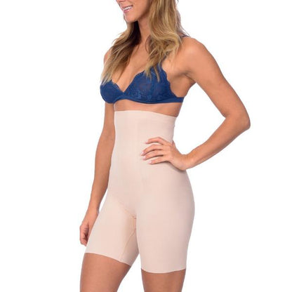 Hi Waist Long Boy Leg Shaper With Targeted Double Front Panel