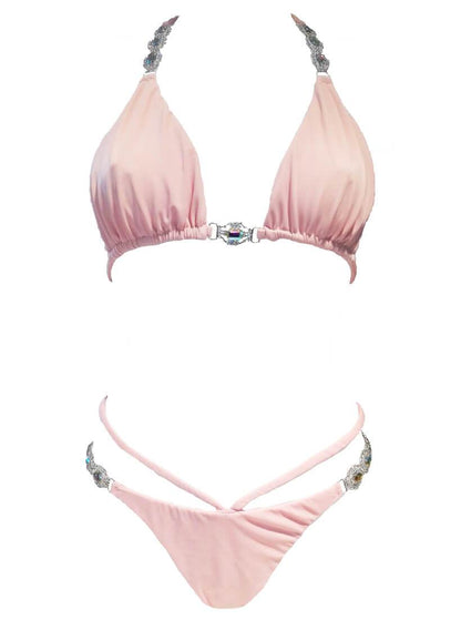 Shanel Triangle Top & Tango Bottom - Powder Pink