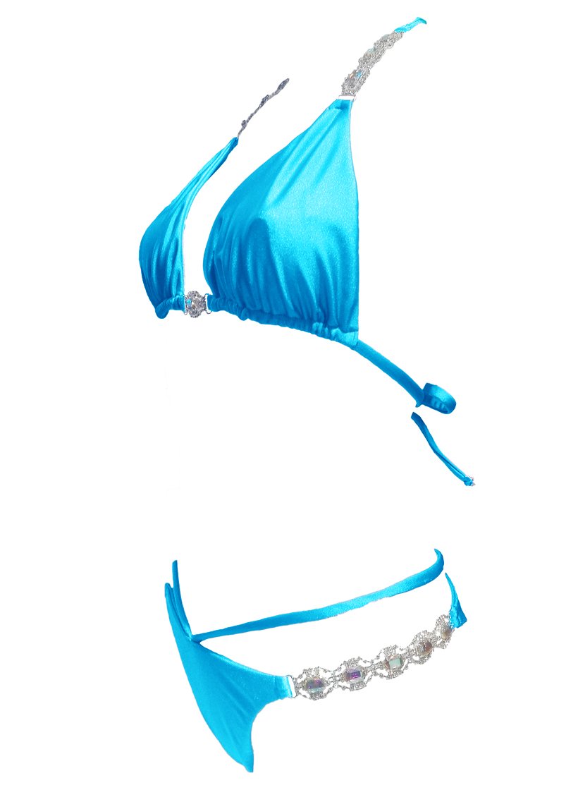 Shanel Triangle Top & Tango Bottom - Turquoise