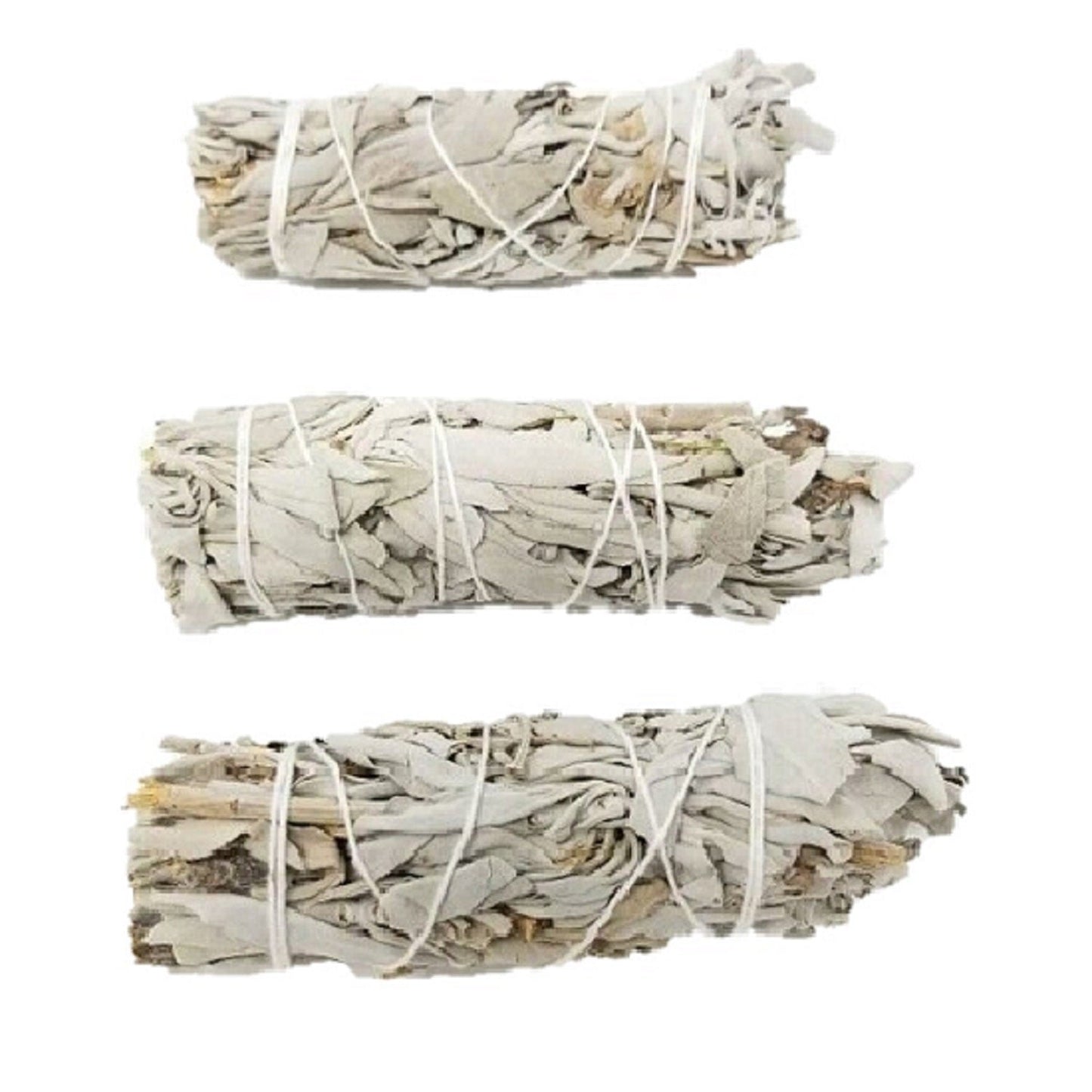 White Sage Smudge Stick - 3 Mini Bundles (4"-5")