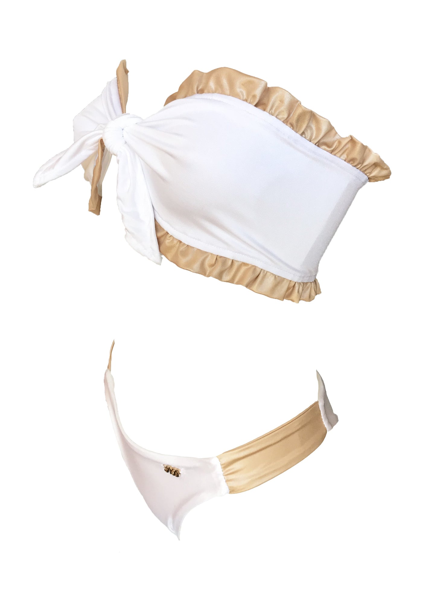 Lexy Bandeau Top & Classic Bottom - White