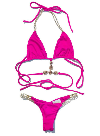 June Triangle Top & Tango Bottom - Pink