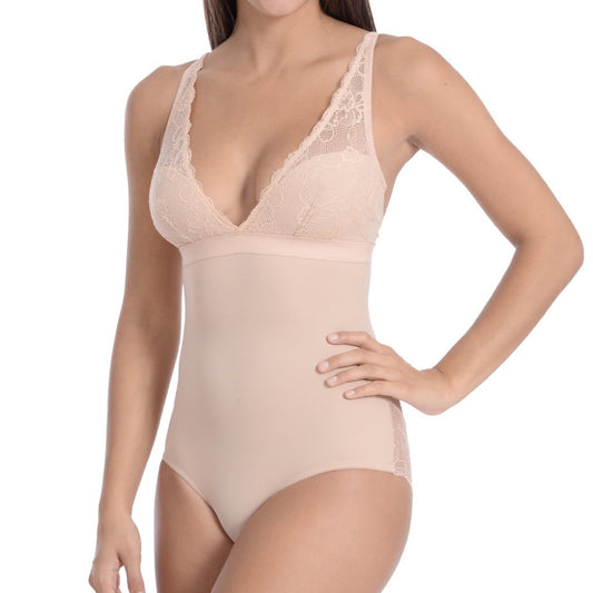 Lingerie Look Full Bodysuit Shaper With Lace Details