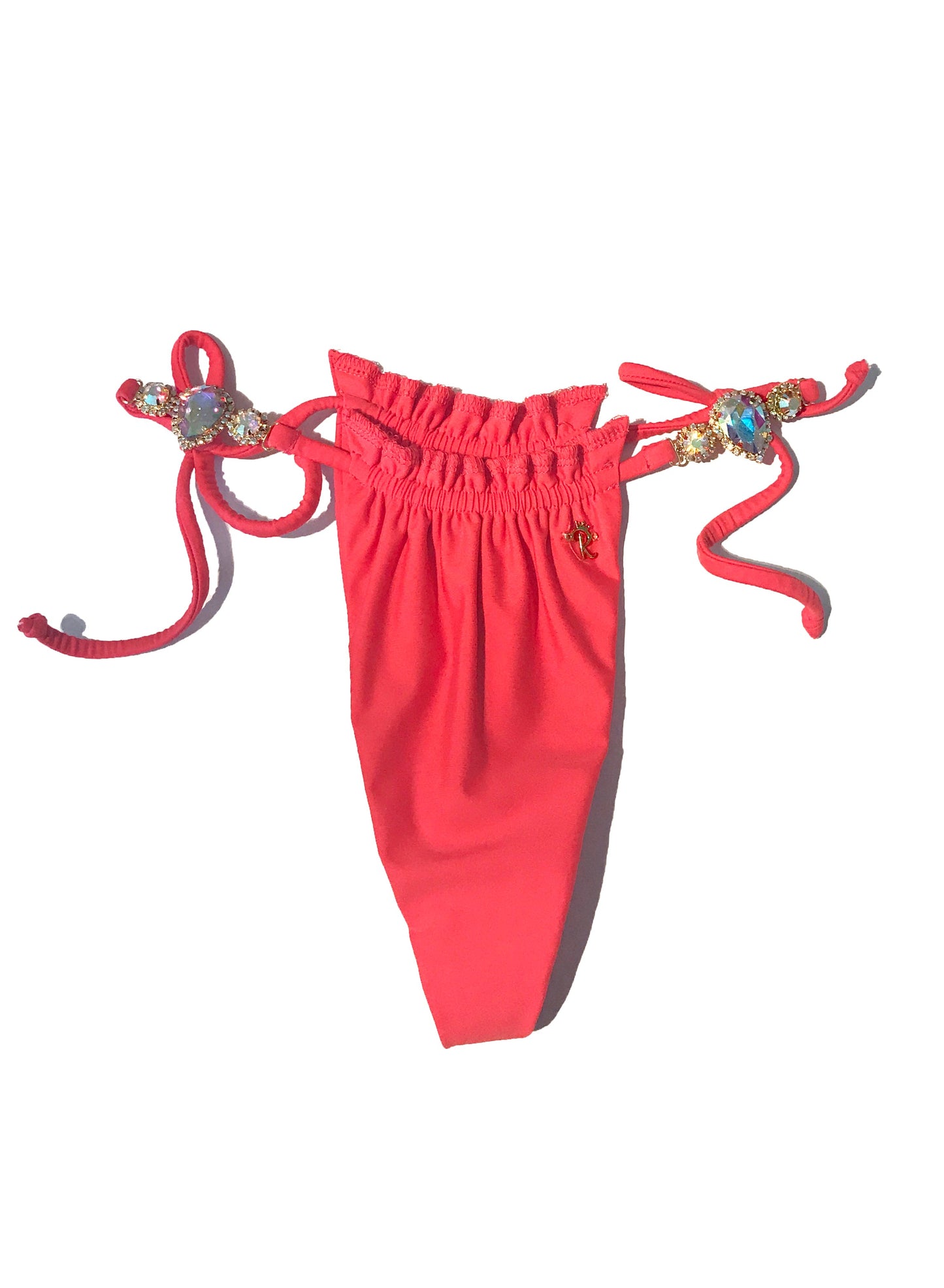 LUXE Candy Thong Bottom - Coral