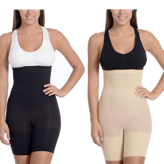 Hi Waist Shaper With Extra Long Boy Leg/2 pk