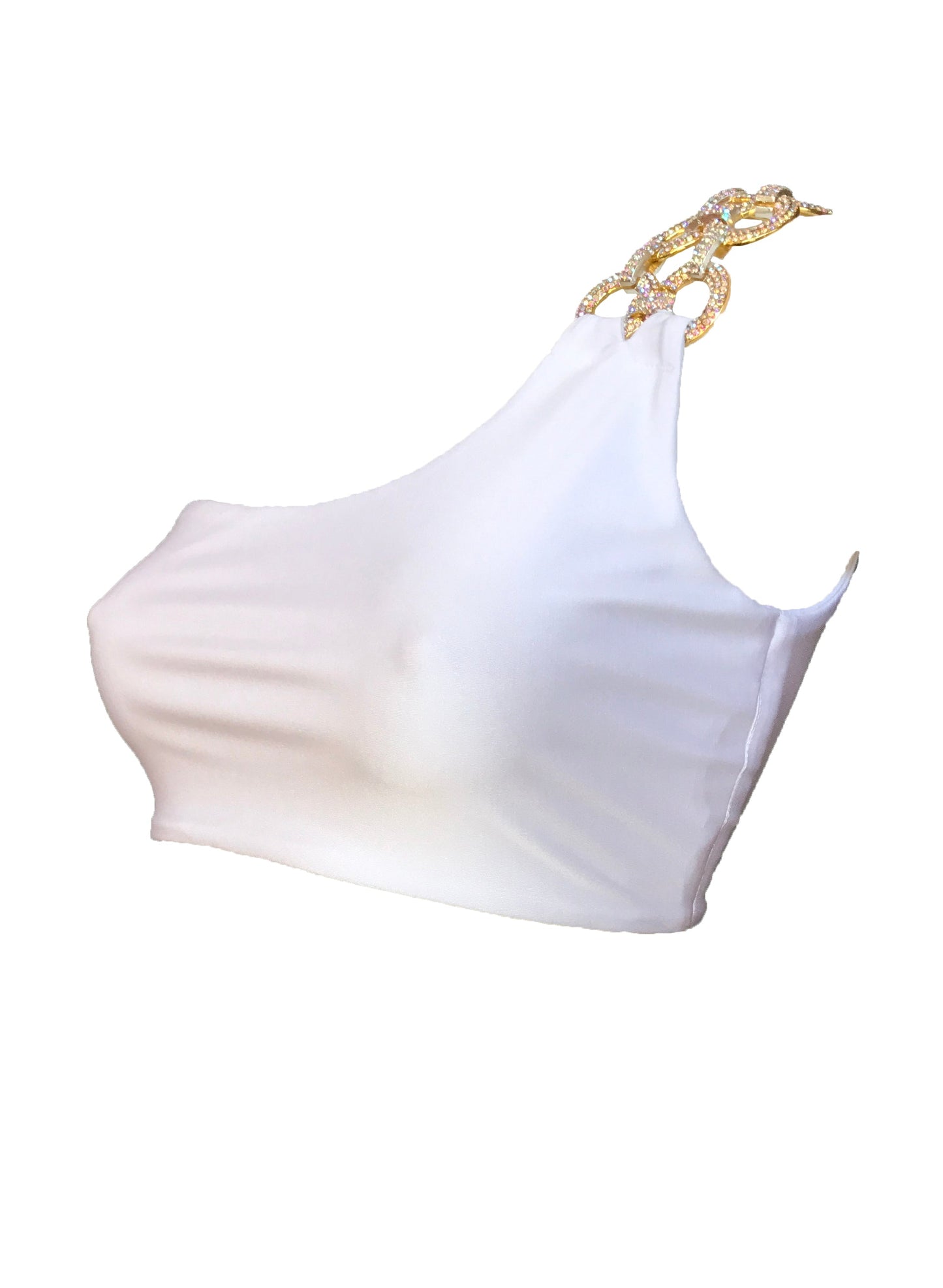 Kira One Shoulder Top - White