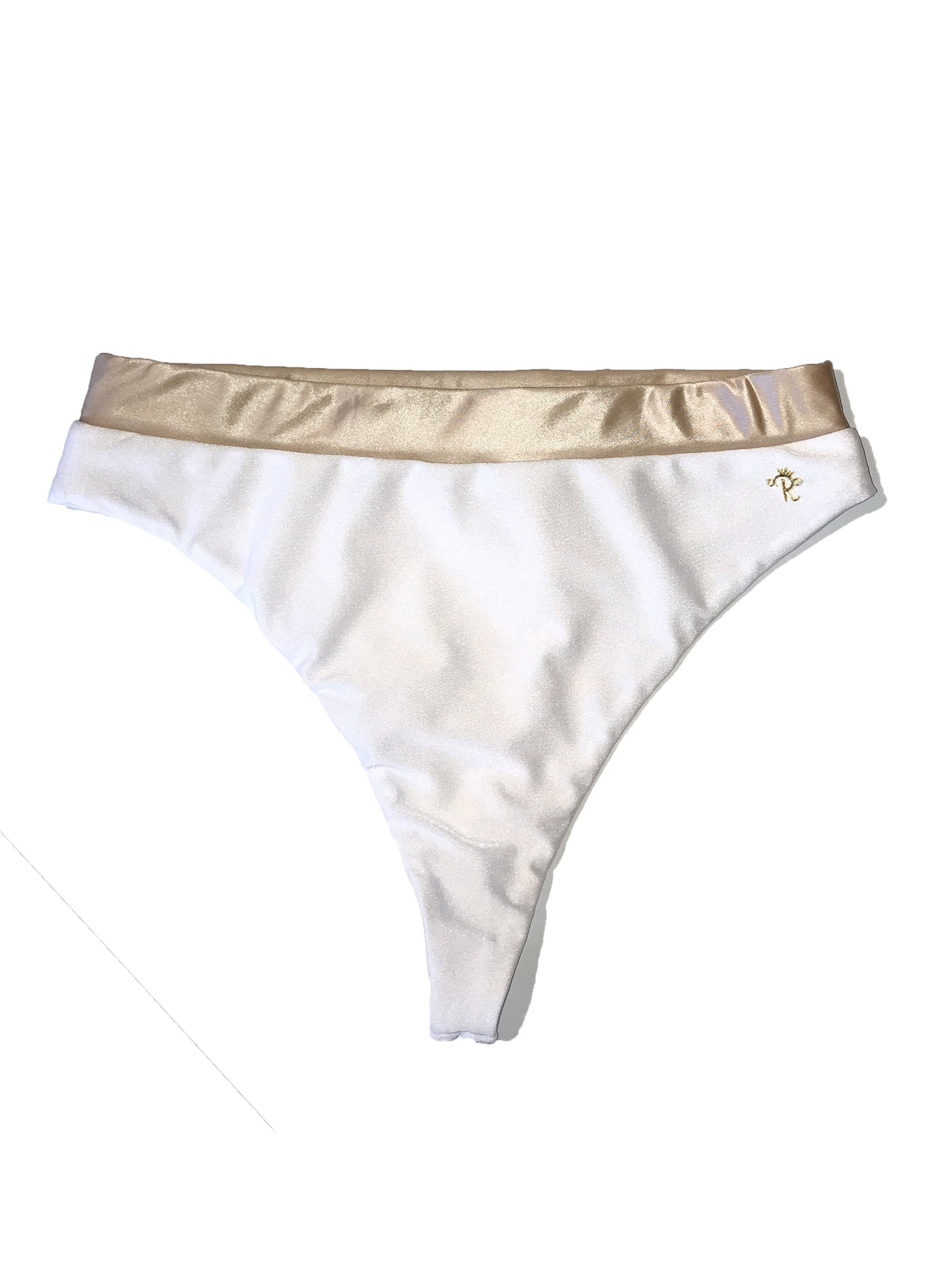 Kira High Waist Bottom - White