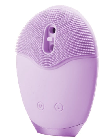 Home Use Automatic Foaming Silicone Facial Cleansing Brush - Purple