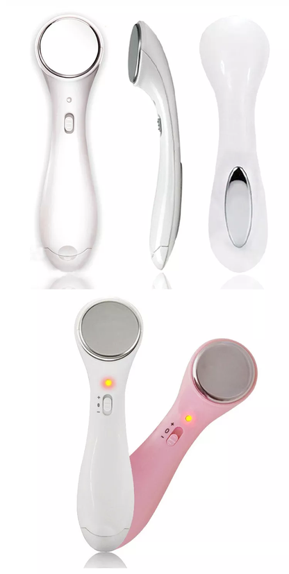 Ultrasonic Ion Facial Massager - White
