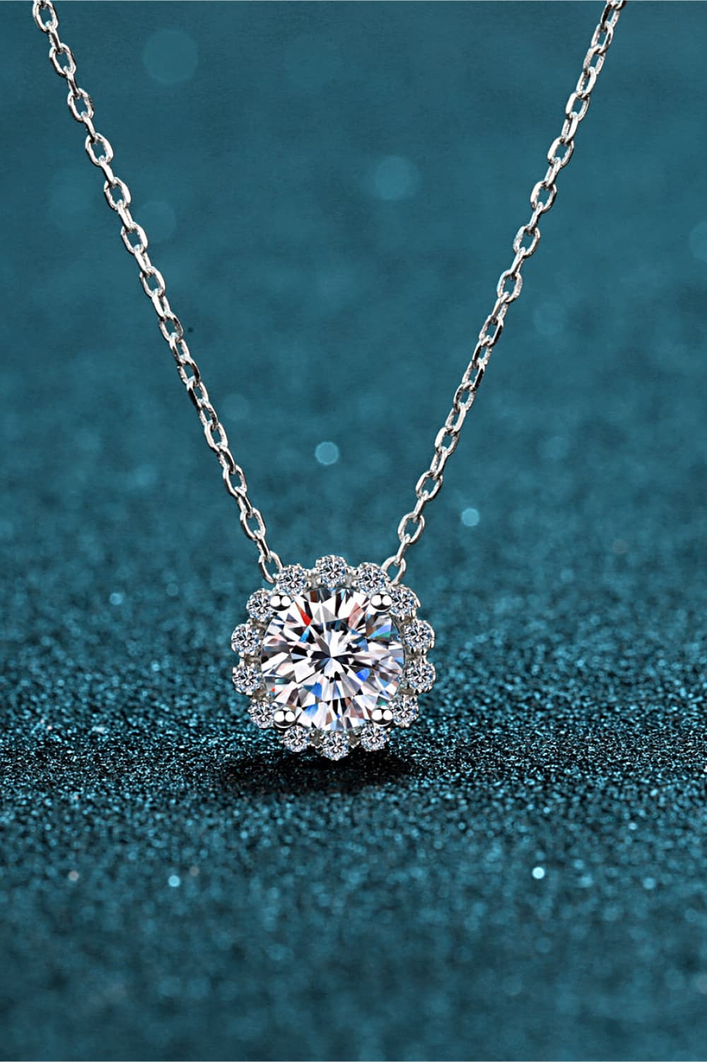 3 Carat Moissanite 925 Sterling Silver Necklace