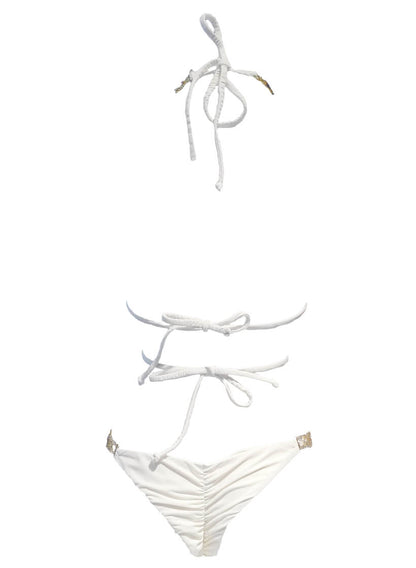 June Triangle Top & Tango Bottom - White