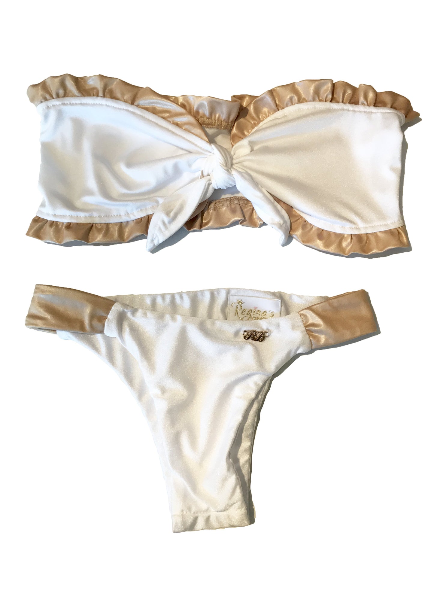 Lexy Bandeau Top & Classic Bottom - White