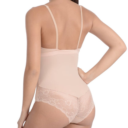 Lingerie Look Full Bodysuit Shaper With Lace Details