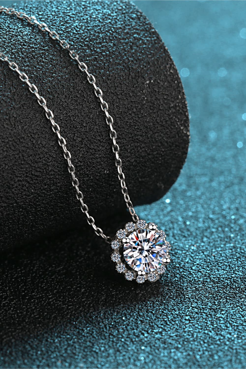 3 Carat Moissanite 925 Sterling Silver Necklace