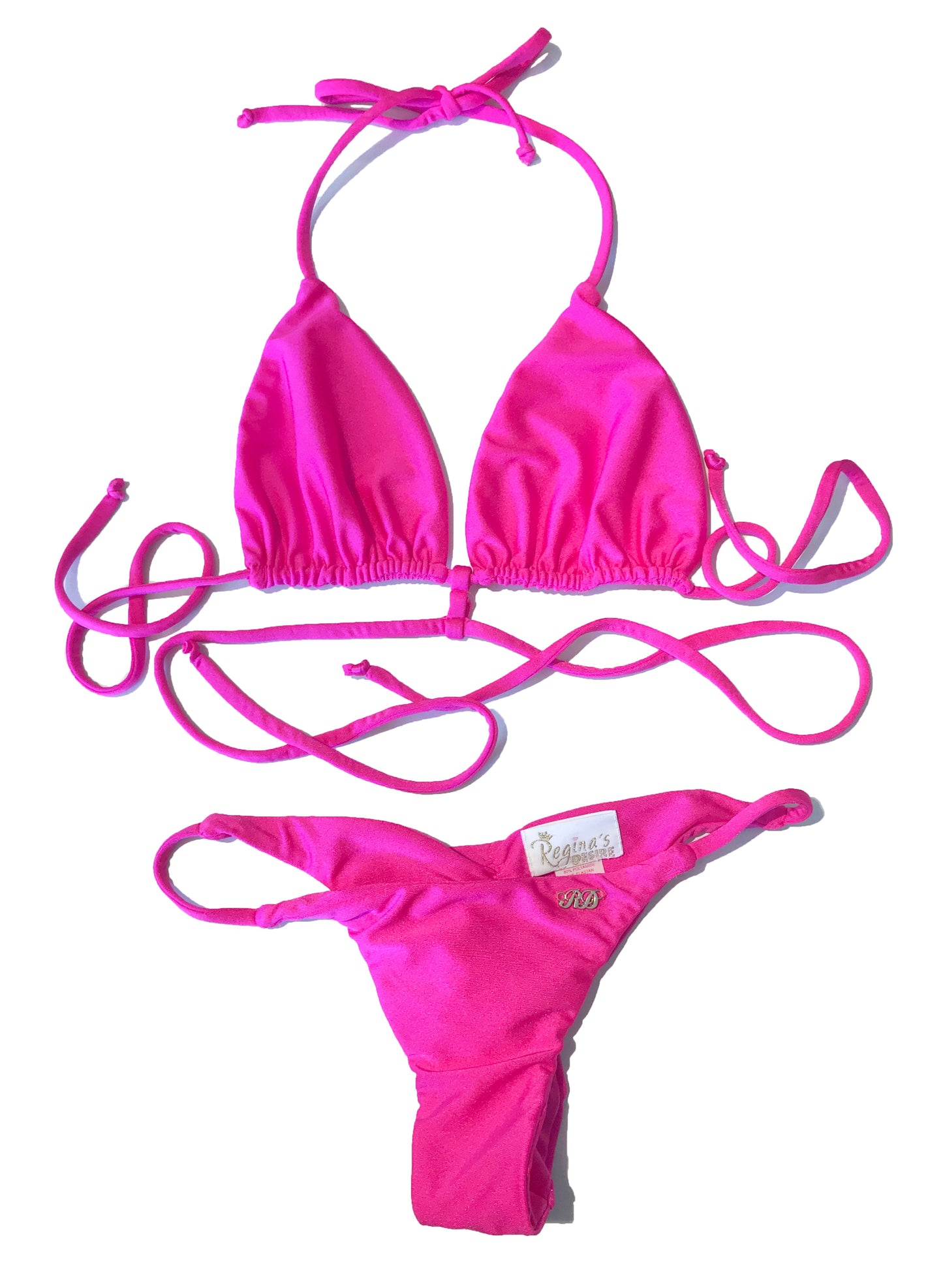 Ella Triangle Top & Tango Bottom - Pink